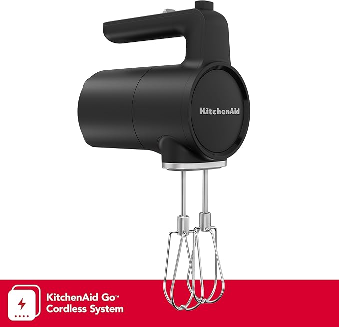 KitchenAid Go™ Cordless Hand Mixer - battery sold separately, KHMR700, Black Matte