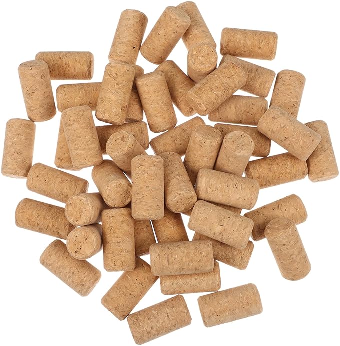 COLLBATH 250pcs Cork Stoppers for Wine Bottles Soft Cork Plugs for Airtight Seal for Home Restaurants Bars Cafes Decoration