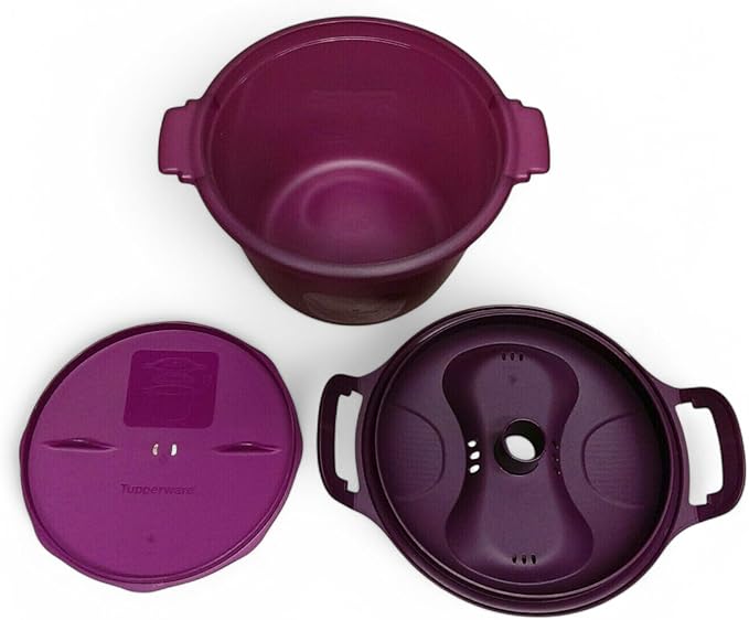 Tupperware Microwave Rice Cooker Purple Large 3L or 12 cup