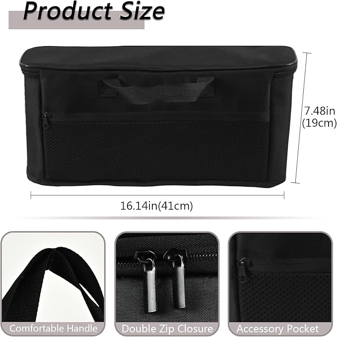 Carrying Bag for Bella 2 Slice Slim Toaster, Heavy Duty Heat-resistant Portable Outdoor Toaster with Pocket Travel Carriering Case Bag Compatible with Bella 2 Slice Slim Toaster