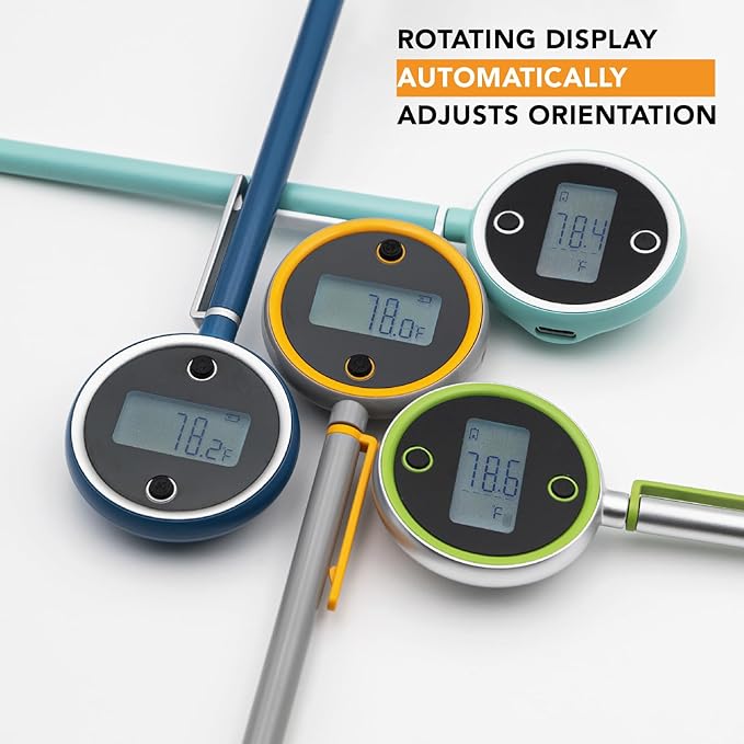 CHEFSTEMP Pocket Pro Instant Read Meat 1-Second Digital Meat Thermometer for Grilling, Food, BBQ, Kitchen Cooking, Oil Deep Frying & Candy (Light Blue)