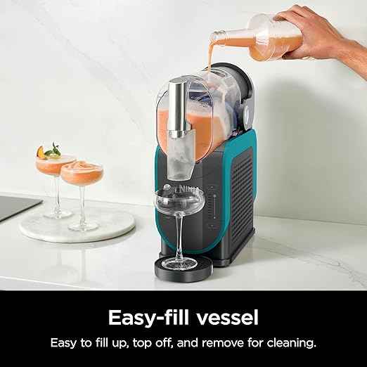 Ninja SLUSHi Professional Frozen Drink Maker with RapidChill Technology, 88 oz. Frozen Drink & Slushie Machine, 2 Preset Programs, Frozen Margaritas, and More, Premium Accents, Teal, FS299 (Renewed)