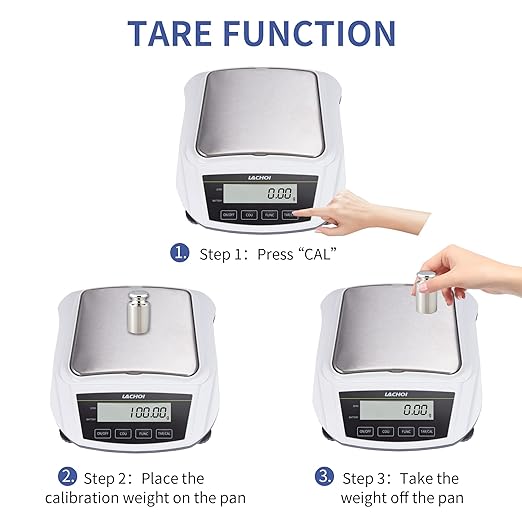Lab Scale 600gx0.01g High Precision Scale 0.01g Accuracy Laboratory Digital Analytical Balance Jewelry Gram Pharmacy LCD Display(No Test Weight)