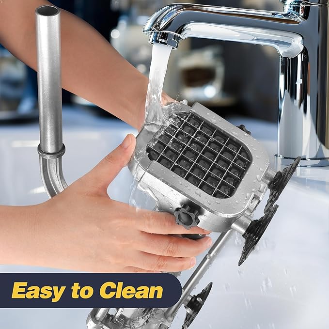 French Fry Cutter, Ruooson Professional Potato Cutter Slicer with1/2 In & 3/8 In Stainless Steel Blades, Great for Whole Potatoes Carrots Cucumbers.