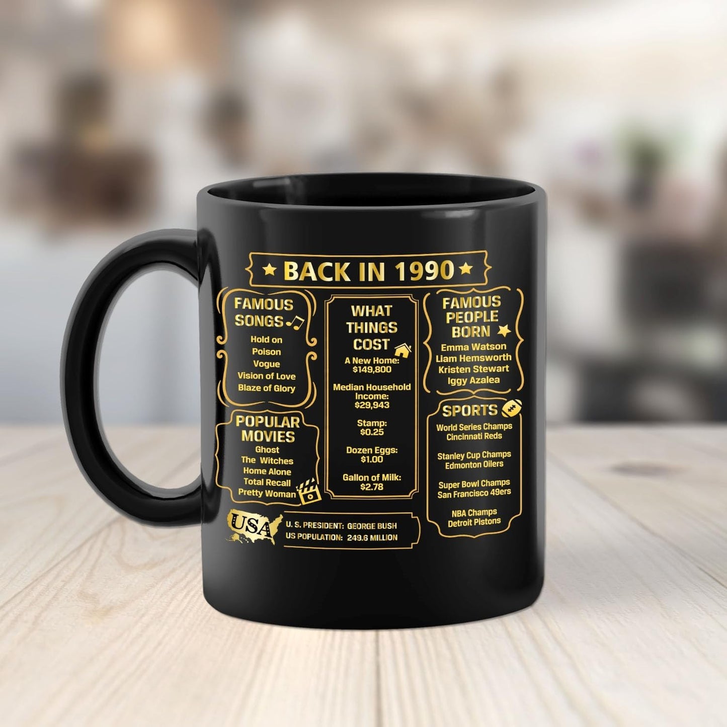 QUPT 35th Birthday Gifts for Women Men, 35th Birthday Gifts for Him, 1990 Birthday Gifts for Women Men, 35 Years Old Gifts, 1990 Birthday Gifts for Her Him, 35th Birthday Presents Coffee Mug