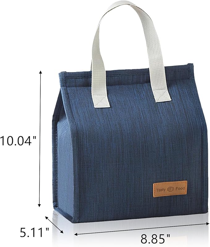 12 Pack Lunch Bag for Men & Women, Reusable Insulated Lunch Tote Bags, Waterproof Cooler Lunch Bag, Leak-Proof Portable Lunchbox with Large Capacity for School Office Picnic Travel, 4 Color