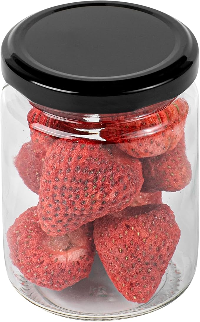Restaurantware 10 Pack Of Glass Jars, 8 Oz Durable Glass Jars With Lids, Small Mason Jar For Food Reusable Hot And Cold Friendly, For Restaurants And Kitchens, Clear Storage Jar