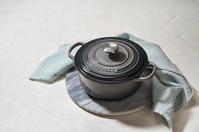 Le Creuset Enameled Cast Iron Signature Round Dutch Oven, 5.5 qt., Oyster