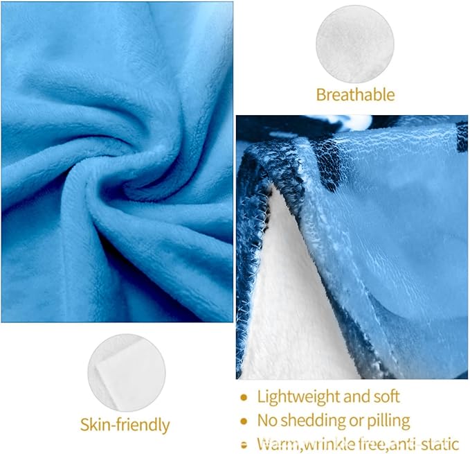 Funny Koala Plush Throw Blanket - Soft, Comfy, Lightweight, Warm, and Fuzzy - Ideal Gift for Men and Boys - Perfect for Couch, Bedroom, Travel, Bed - 80x60 inches
