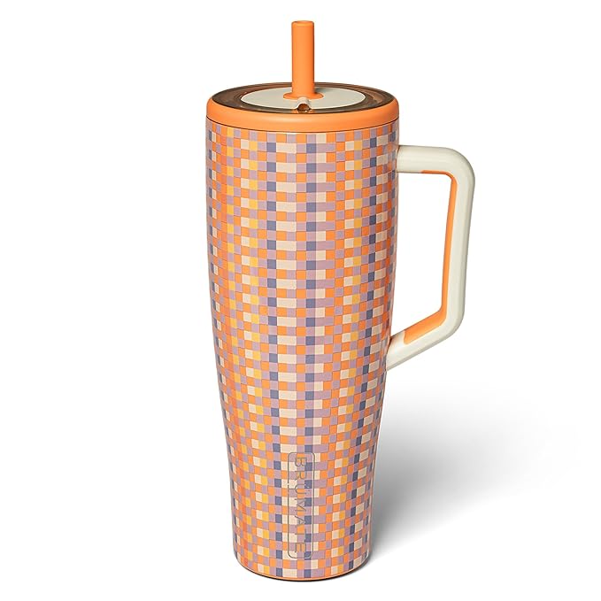 BrüMate Era 40oz Tumbler with 100% Leakproof Straw Lid | Insulated Stainless Steel Water Bottle with Handle | Flexible SoftSip Straw | Cup-Holder Friendly for Travel | BPA-Free (Vibe Check)