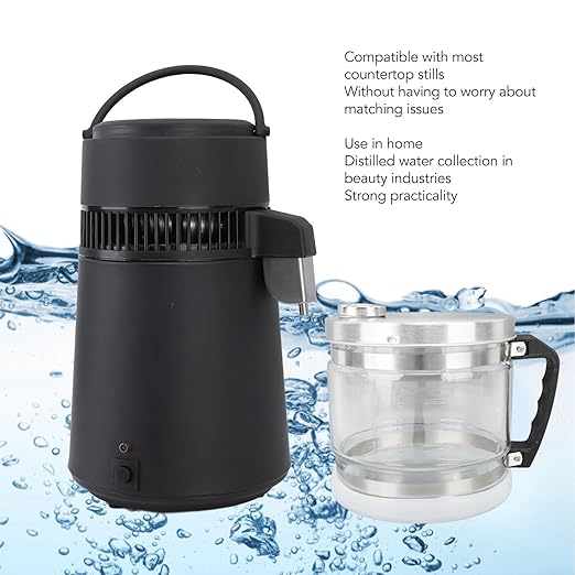 1 Gallon 4L Water Distiller Container Replacement Glass Collection Bottle Distiller Water Container for Home Beauty Countertop