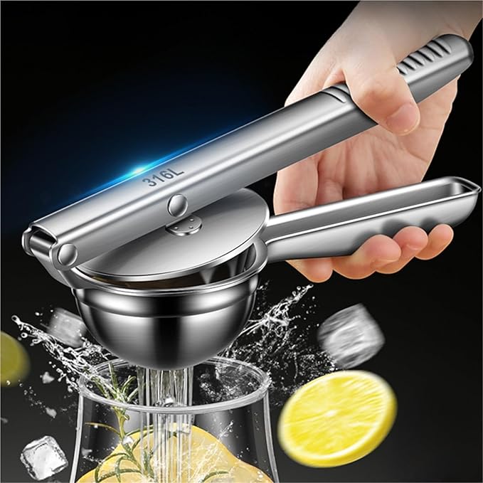 316 Stainless Steel Manual Juicer - Lemon Squeezer & Orange Press For Home Kitchen Use