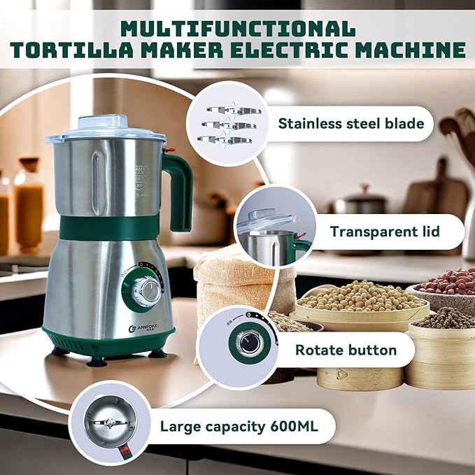 Peach Heart Shape Rice Cooker + Electric Spice and Nut Grinders Set for Kitchen
