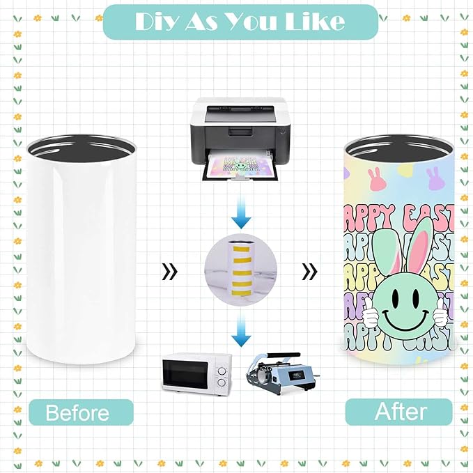 12 Oz Sublimation Sippy Cup 6 Pack, Kids Sublimation Sippy Tumblers, Stainless Steel Todder Water Bottle