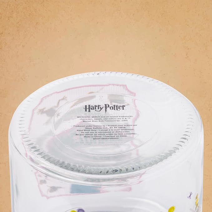Silver Buffalo Harry Potter Hogsmeade Honeydukes Treats Glass Cookie Snack Candy Jar With Lid (Small)