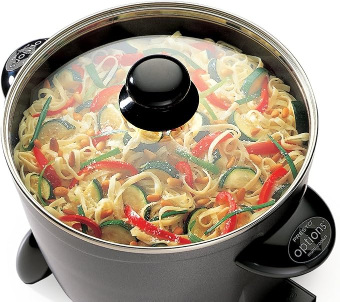 Presto 06003 Options Electric Multi-Cooker, Steamer