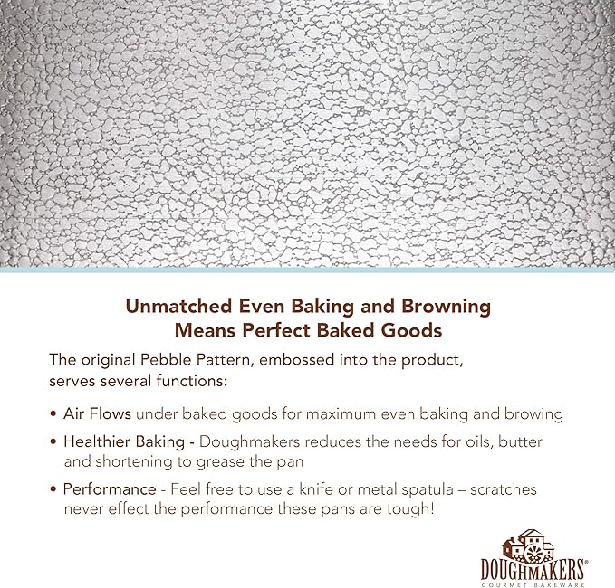 Doughmakers Biscuit Sheet Commercial Grade Aluminum Bake Pan 10" x 14"