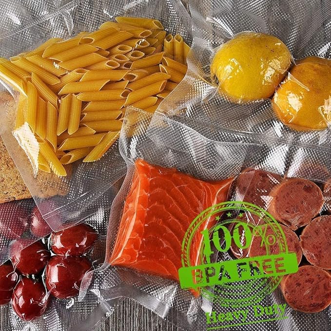 Vacuum Sealer Bags For Food:6 Rolls 8"x20' Commercial Grade BPA Free Bag Rolls Durable Customized Size Food Vac Bags for Storage and Sous Vide Cooking Puncture Prevention