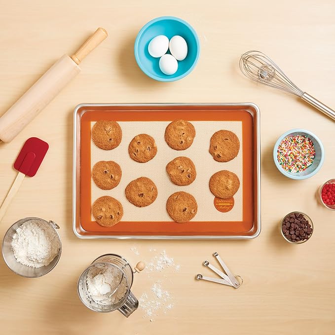 Mrs. Anderson’s Baking Big Sheet Pan, 16-Inches x 22-Inches, Heavyweight Commercial Grade 19-Gauge Aluminum