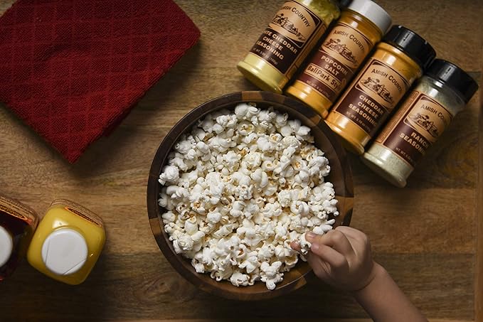 Amish Country Popcorn | Seasoning Variety Pack | BallPark Style ButterSalt - 5.5 oz and Ranch - 5.5 oz Popcorn Seasoning | Old Fashioned, Non-GMO