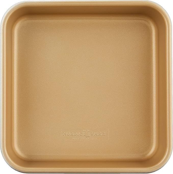 Nordic Ware Naturals Aluminum NonStick 9x9-Inches Square Cake Pan
