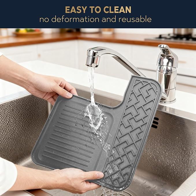 Top Mat for Ninja Luxe Cafe Espresso Machine ES601, Waterproof Anti-Slip Easy to clean Ninja Luxe Cafe Accessories (Grey)