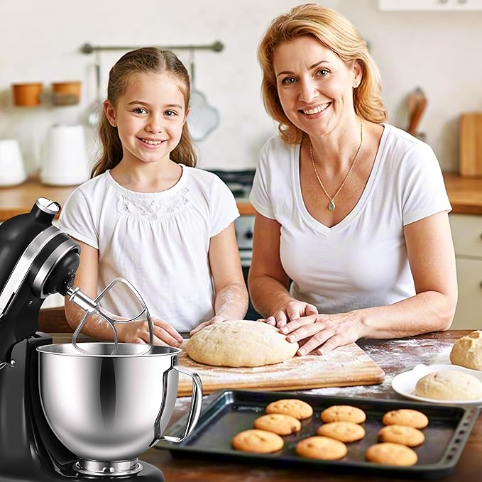 3-Piece Set Mixer Accessories for KitchenAid 4.5QT Tilt-Head Stand Mixers – K45WW, K45DH & K45B Replacement, All Stainless Steel, Dishwasher Safe(Machine/Mixer Not Included)