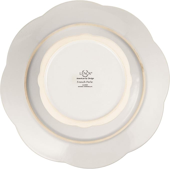 Lenox French Perle Pedestal Cake Plate, Medium, White -