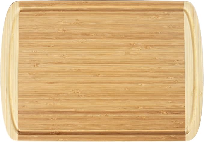 Totally Bamboo Kona Groove Bamboo Carving & Cutting Board, 18" x 12-1/2"