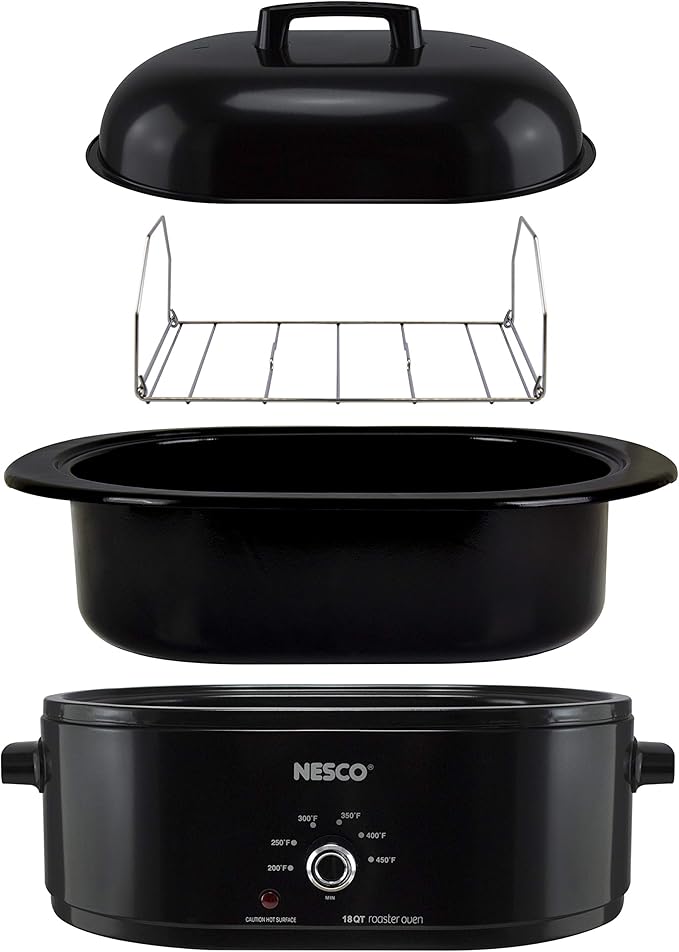 Nesco MWR18-13, Roaster Oven, 18 Quarts, Black