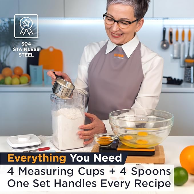 Deiss LUX Stainless Steel Measuring Cups and Spoons Set and Deiss PRO Lemon Zester