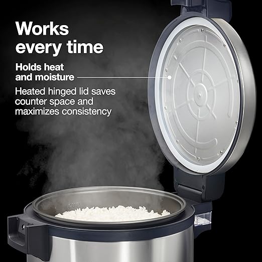 37580 Rice Warmer, Double-Wall Insulated, Maintain Food Safe Temperatures Up to 12 Hours, Conforms to NSF, Compatible with 37560R Rice Cooker