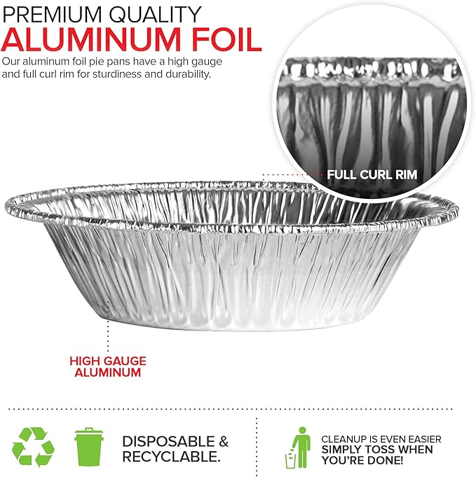 Stock Your Home 4 Inch Mini Aluminum Foil Pans (50 Count) – Disposable Small Tins for Baking Tiny Treats, Fruit Tarts, Quiche, and Mince Pies