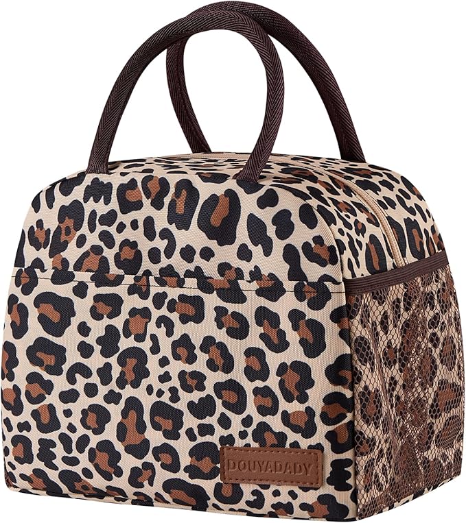 douyadady Lunch Bag Women/Men Lunch Box Women/Men (leopard)