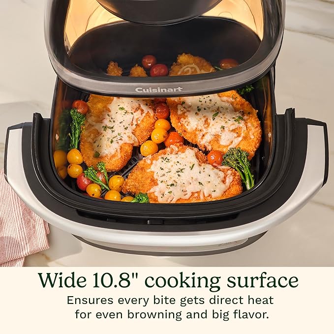 Cuisinart ClearView Large 9-Quart Basket Air Fryer with ClearView Window, Digital Control Panel, 5 Functions, 3 Air Fry Presets, 2 Custom Presets, Easy Clean, PFAS-Free, 3 -Year Warranty, AFC-9