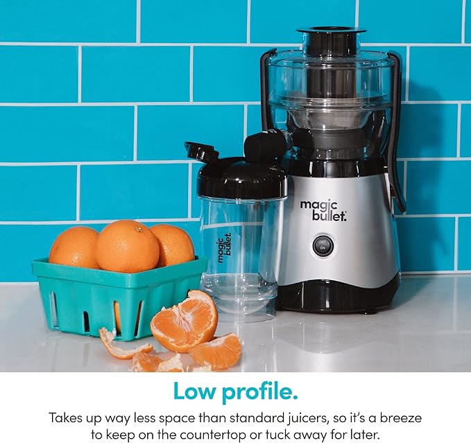 Magic Bullet Mini Juicer with Cup, Black and Silver