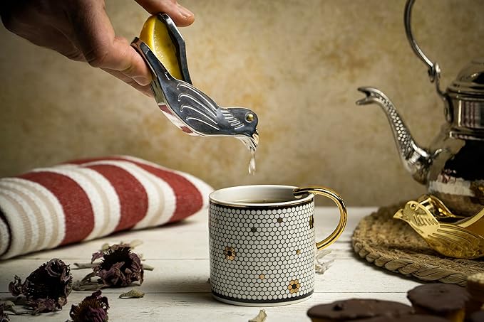 Handmade Silver Bird Lemon Squeezer – Premium Mirror-Finish Stainless Steel Manual Juicer