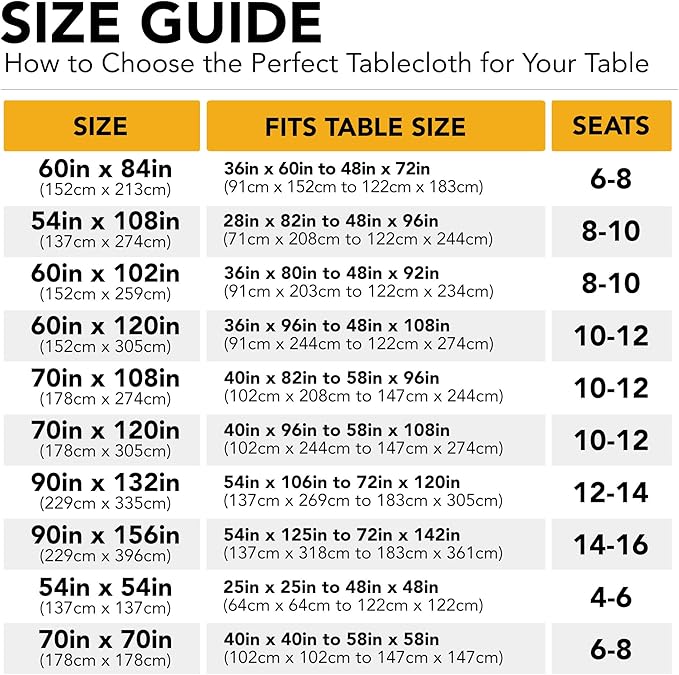 10-Pack Black Tablecloths for Rectangle Tables, 60 x 84 Inches, Stain-Resistant Polyester Fabric for 4 Foot Tables - Washable Table Covers for Weddings, Banquets, Birthday Parties, Events