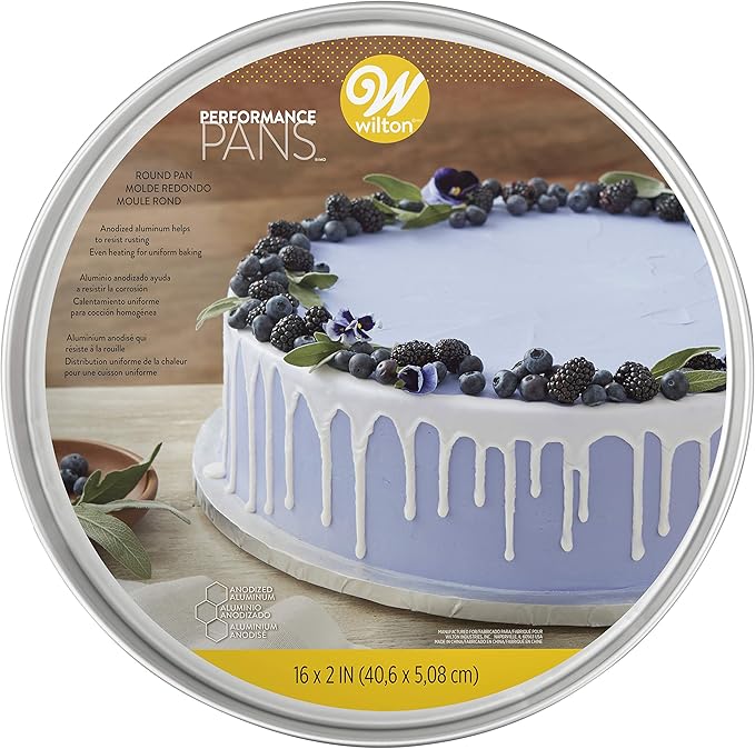 Wilton Performance Pans Aluminum Round Cake Pan, 16 x 2 in.