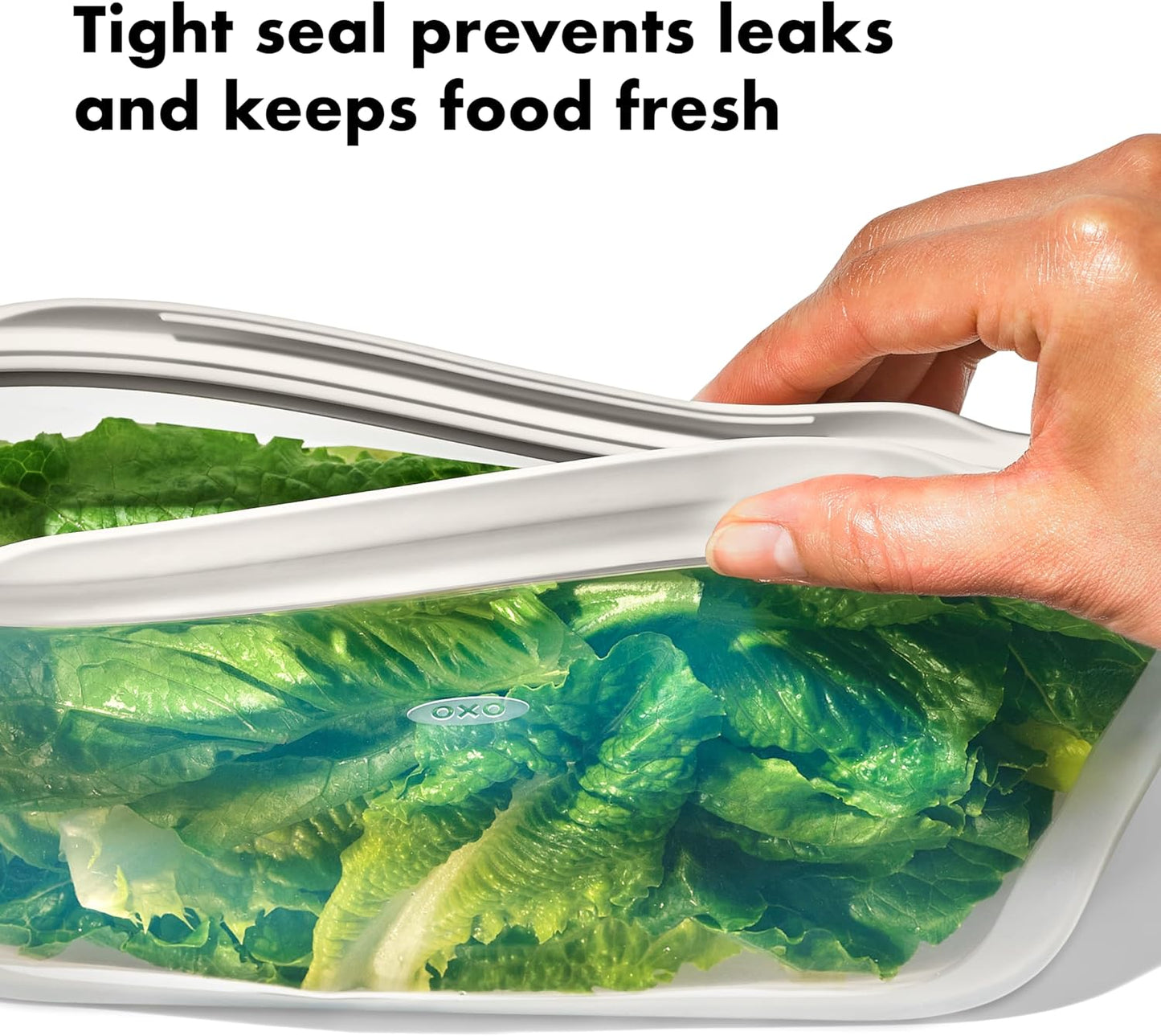 OXO Good Grips Silicone Reusable Bag – Stand-Up Quart (32 oz) - Lagoon
