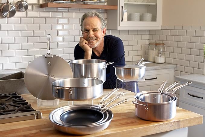 Hestan Provisions – 2-Piece Stainless Steel Colander Set – 3 & 5 Quart, Nesting Design