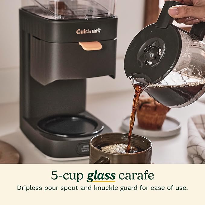 Cuisinart Soho™ 5-Cup Coffee Maker, 800 watts, Black, DCC-5BK