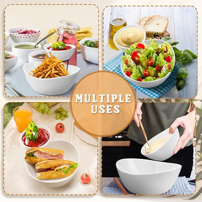 2 Set Chip and Dip Serving Set 2 Tier Chip and Dip Serving Dish Porcelain Appetizer Bowl and Platter with Stand for Food Taco Bar Salad Display Dessert Entertaining Party(Black,Classic Style)
