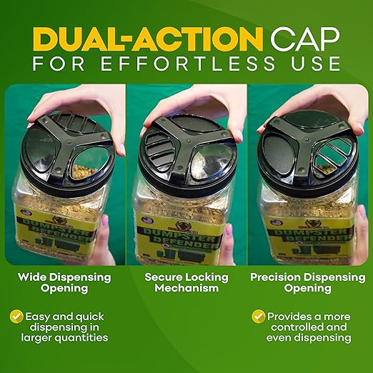 BEEST Dumpster Defender - 1.5lbs Outdoor Trash Can Deodorizer & Liquid Waste Absorber (Made in USA) Biodegradable Trash Can Odor Eliminator - Powerful Garbage Deodorizer for Always-Fresh Bins - 7 Cups