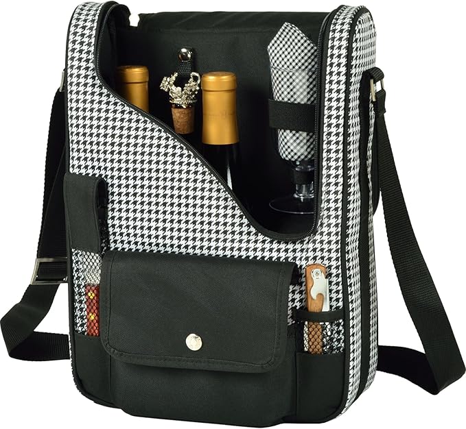Picnic at Ascot Original Insulated Wine and Cheese Cooler Bag - Designed, Assembled & Quality Approved in the USA
