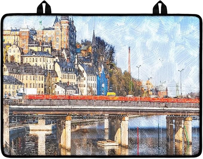Sweden Pattern Electric Stove Top Cover Countertop Covers Electric Stove Protector Scratch-Resistant Flat Top Oven Cover Heat Resistant