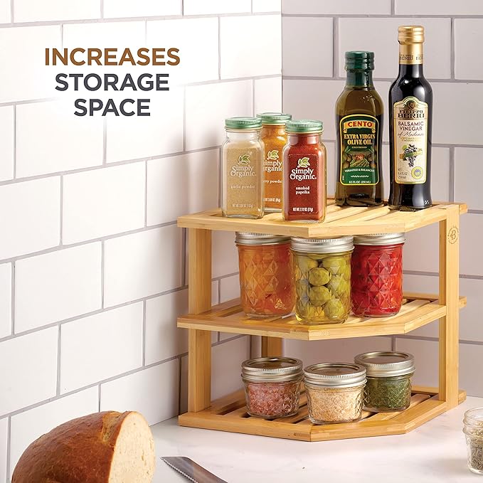 Bambüsi Bamboo Dish Drying Rack and Plate Organizer Set Bundle