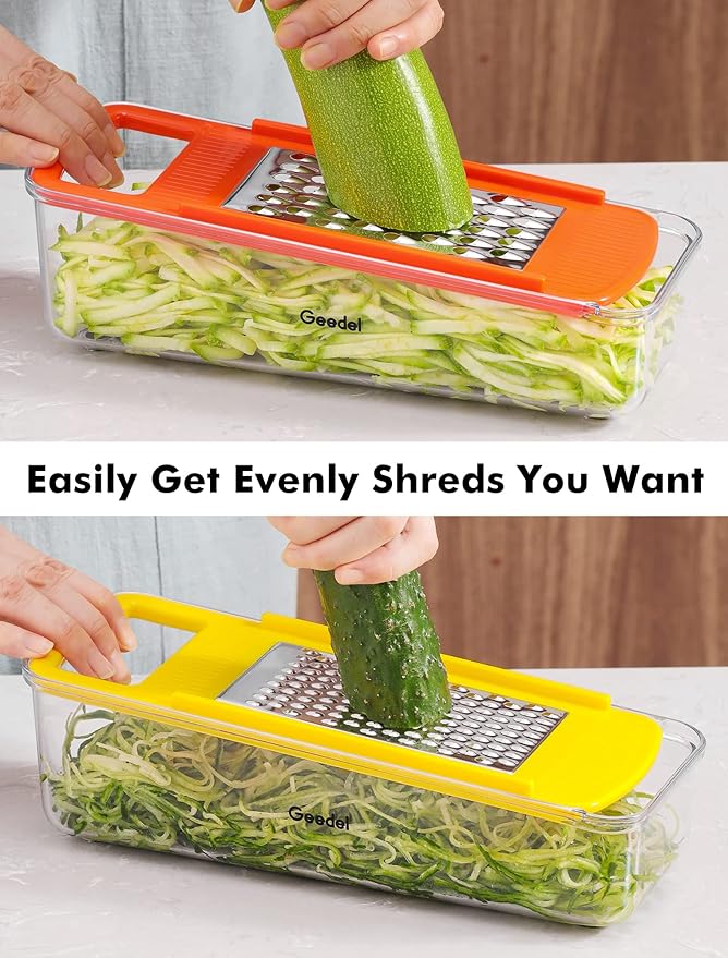 Cheese Grater and Mandoline Slicer Bundle