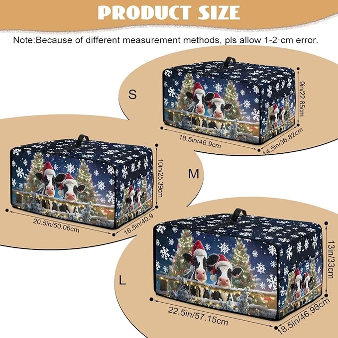 Air Fryer Toaster Oven Dust Cover Protective Microwave Oven Cover Small Electric Appliance Protector Decorations Kitchen Accessories, M, Christmas Hat Cow Snowflake