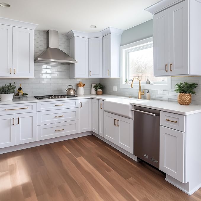 Wall-Mounted Cabinet – Solid Wood Shaker Style Medicine Cabinet with Adjustable Shelves & Soft-Close Doors for Bathroom, Kitchen, and Office Storage (White, 33" W x 12" D x 30" H)